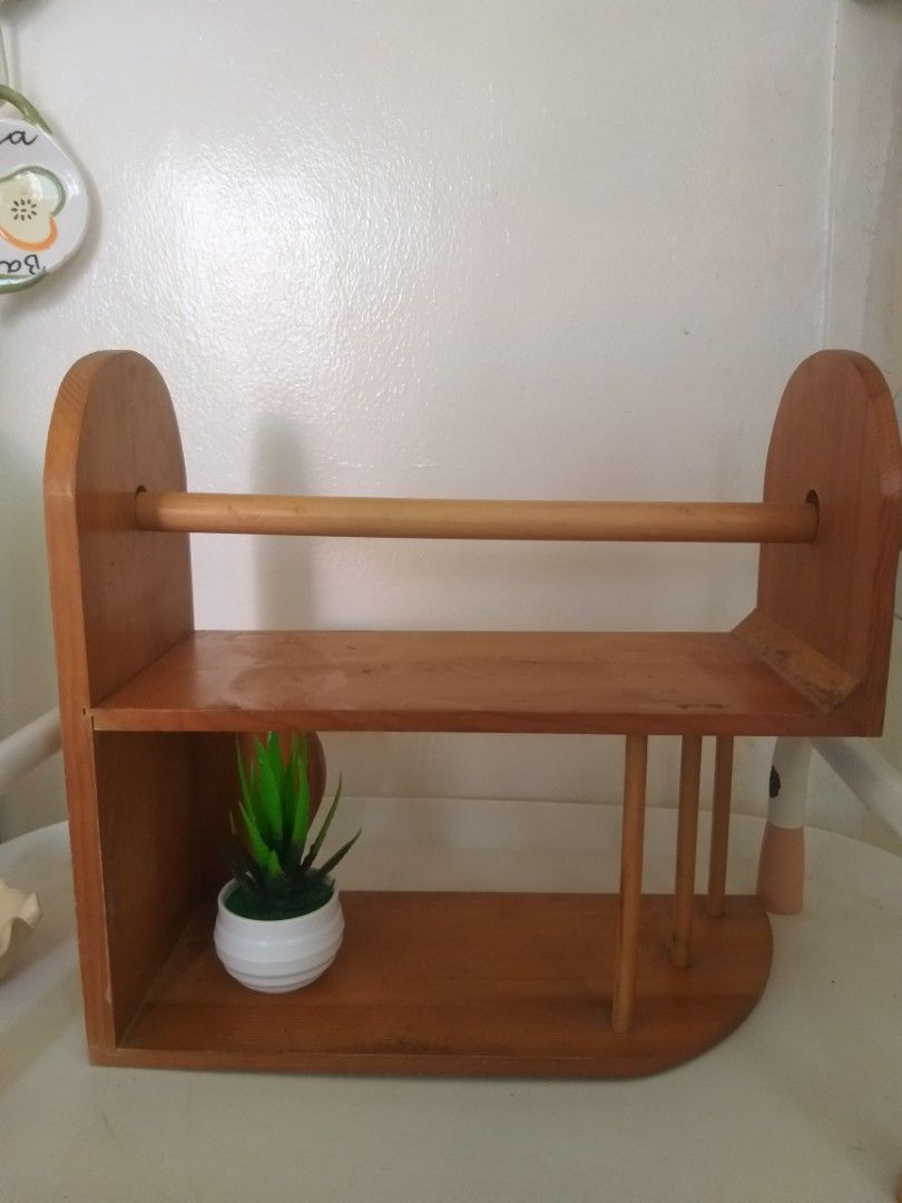 Wooden Kitchen towel holder (Category: Towels, Napkins & Holders) located in Cavite. Submitted by wishie_collects (Listing ID 1300165793, Image 2). Description: Japan Kitchen towel / tissue holder with bottom shelf.