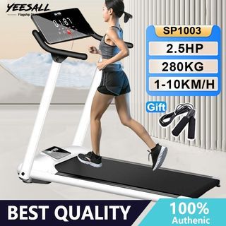 Yeasall 2.5HP foldable treadmill,  LED Screen Treadmill exercise machine，home electric threadmill ,home treadmill for weight loss walking Pad balance breathing treadmill
