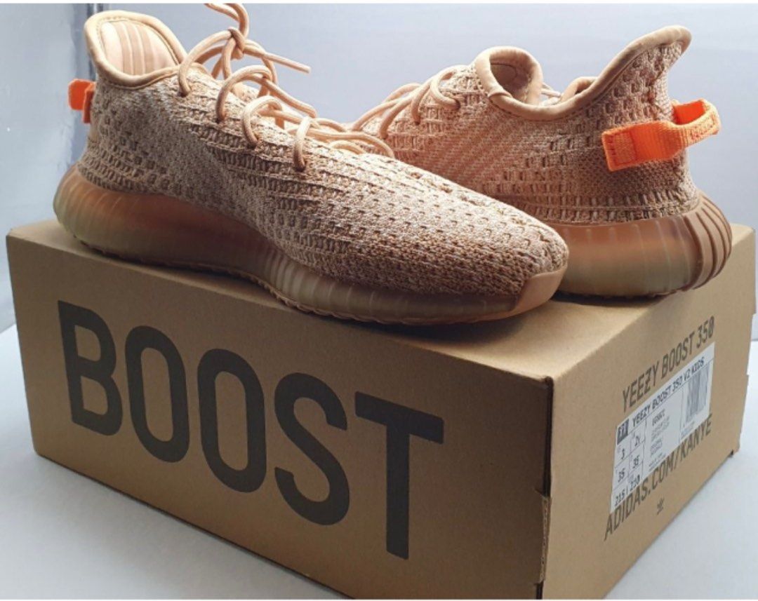 Authentic Yeezy Boost 350 V2 Clay for Kids US3 Babies Kids Babies Kids Fashion on Carousell