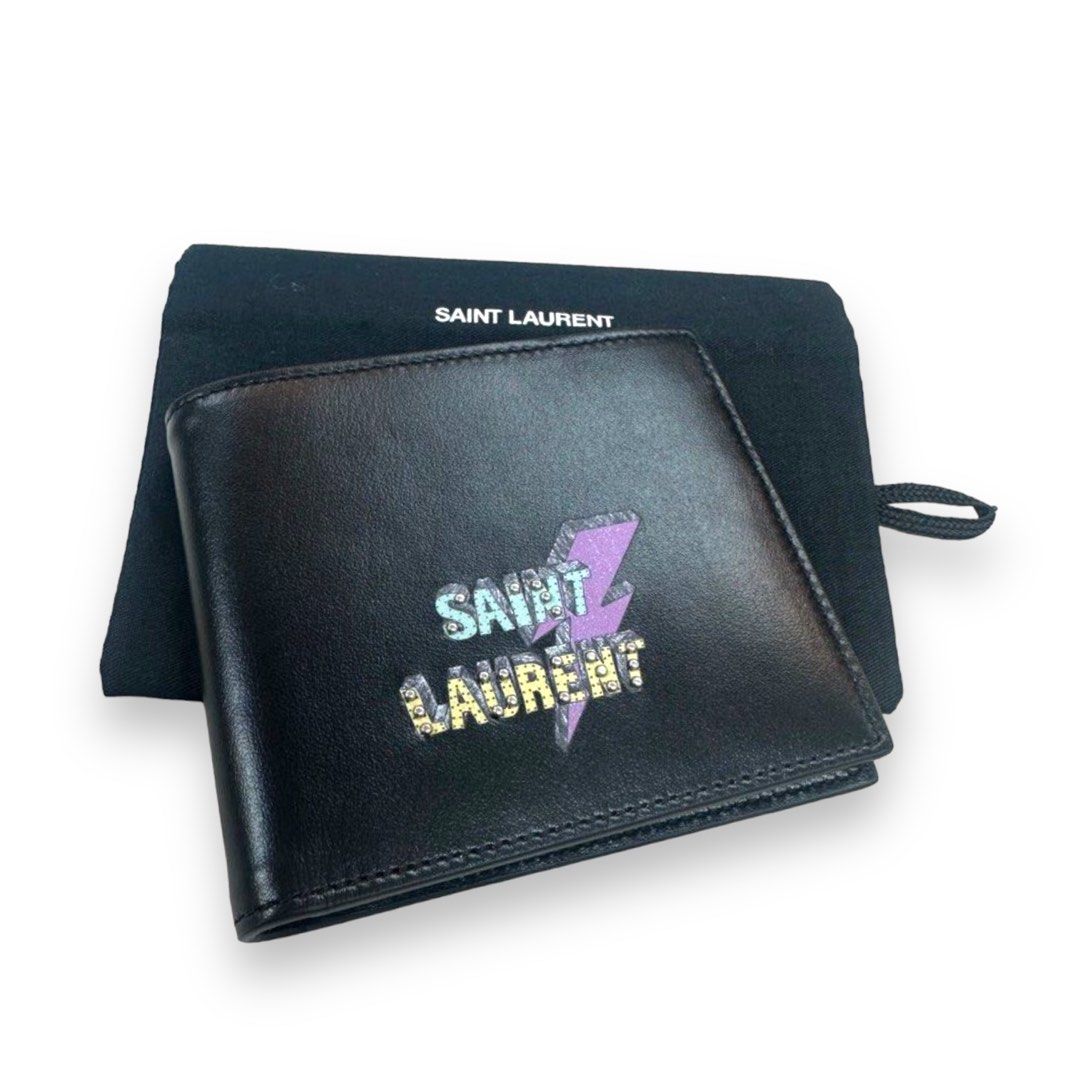 Saint laurent lightning bolt wallet outlet