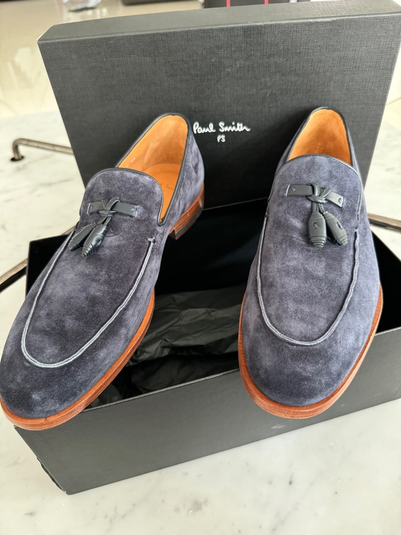 10 US 9 UK Paul smith Loafers blue Suede Men s Fashion Footwear Casual shoes on Carousell