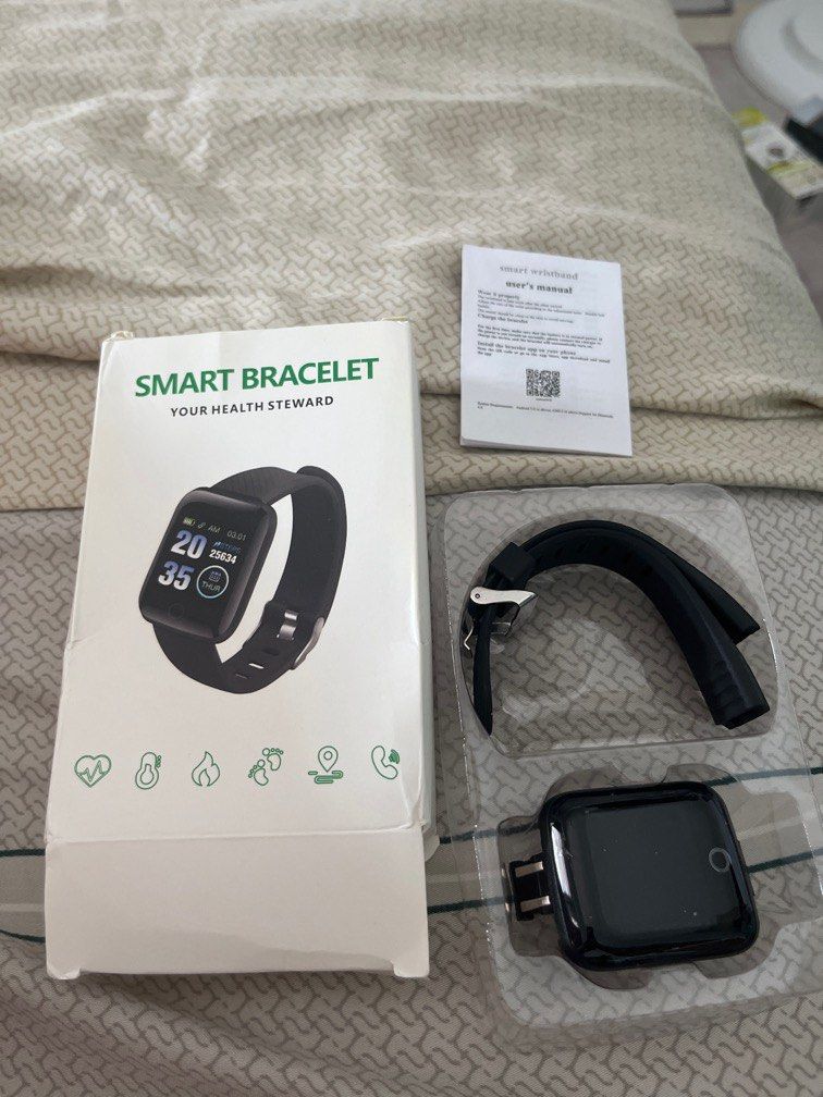 116 PLUS smart bracelet smart watch color screen IP67 waterproof Jam Tangan Cerdas wireless Bluetooth sports watch Mobile Phones Gadgets Wearables Smart Watches on Carousell