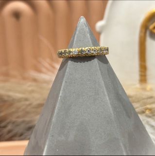 18k Real diamond eternity ring