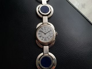 1960s Bucherer Art Deco .800 Silver Watch