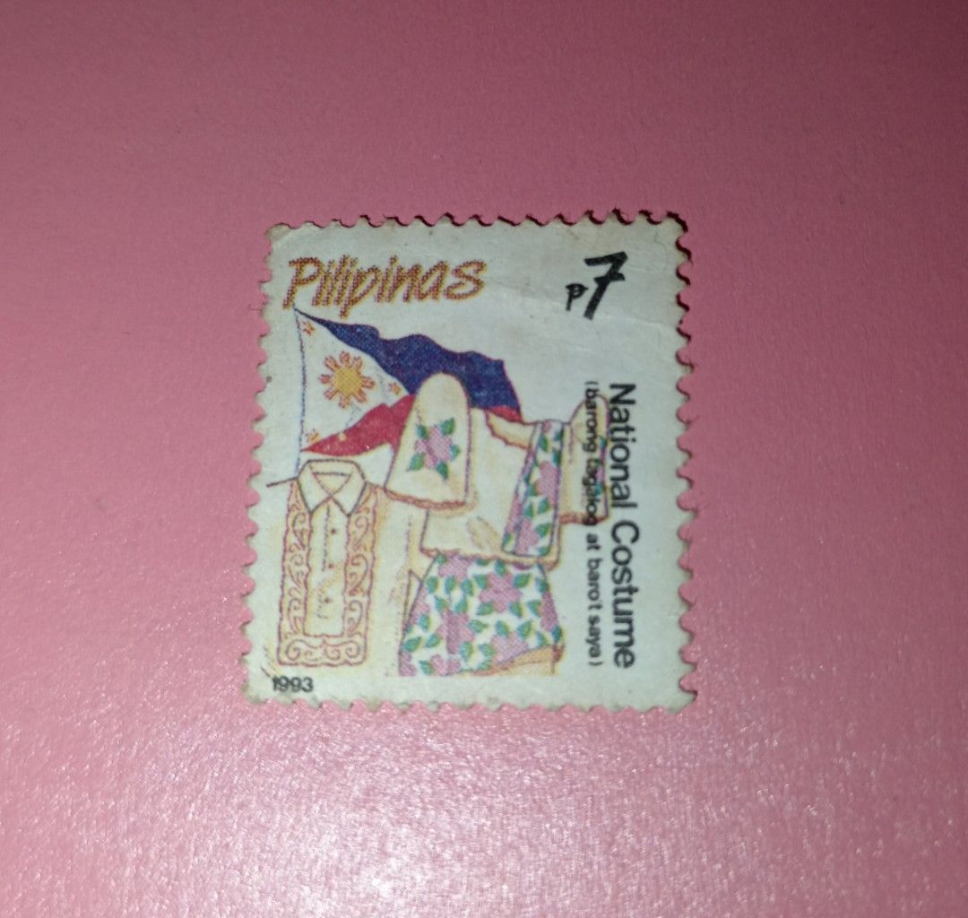 (1993) Pilipinas Native Series Stamps "National Costume Barong Tagalog at Barot Saya" 7 PESO