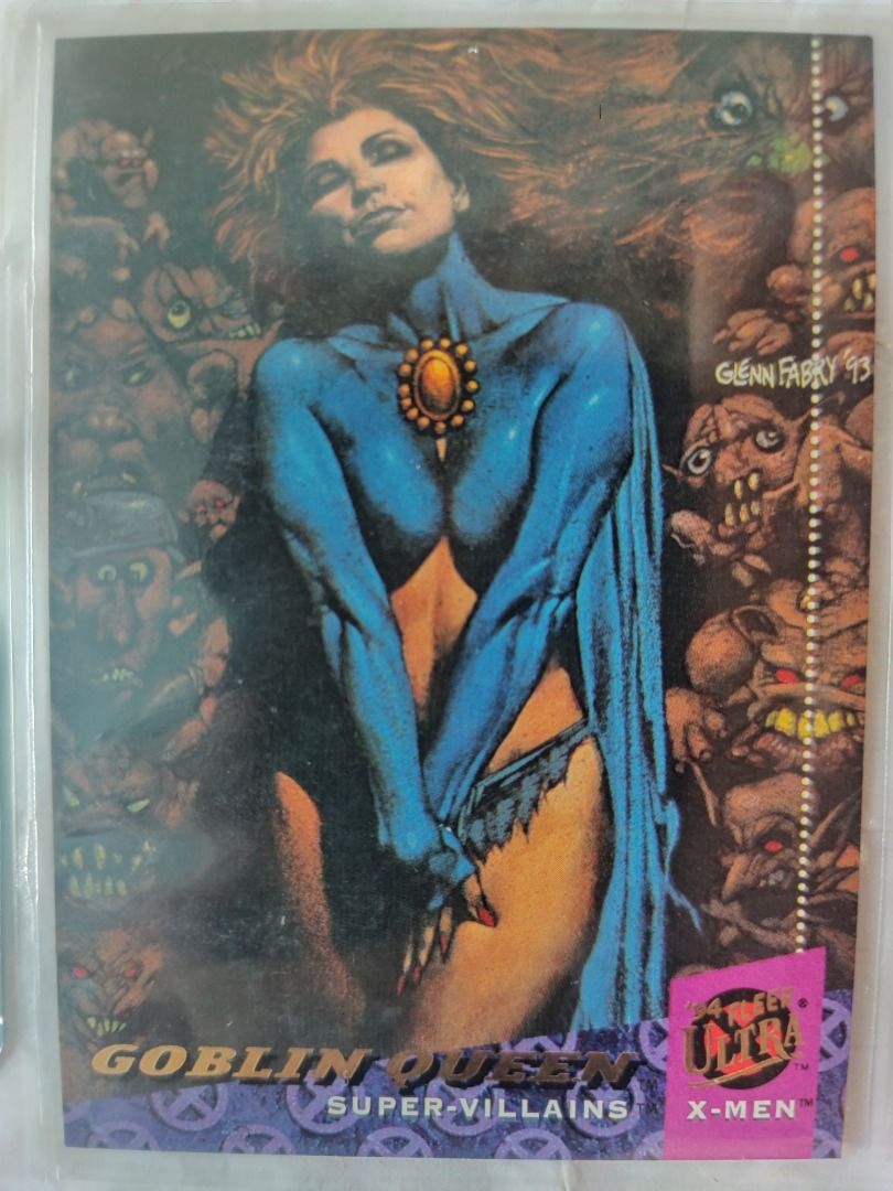 1994 Fleer Ultra X-Men Goblin Queen (Category: Raw Singles) located in Kawit. Submitted by ryuko.matoi (Listing ID 1300320300, Image 1). Description: 1994 Fleer Ultra X-Men Goblin Queen No reply means not interested No trade/swaps No reservation MOP - BDO & Cash Pick up location: Rosedale Residences, Barangay San Sebastian, Kawit Cavite..