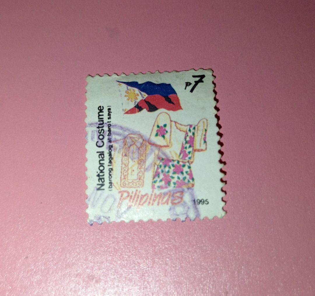 (1995) Pilipinas Native Series Stamps "National Costume Barong Tagalog at Barot Saya" 7 PESO