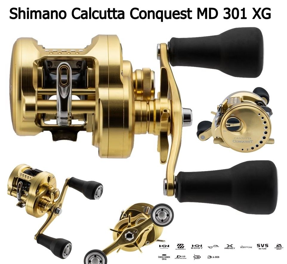 23 Calcutta Conquest MD 301 XG LH, Sports Equipment, Fishing on
