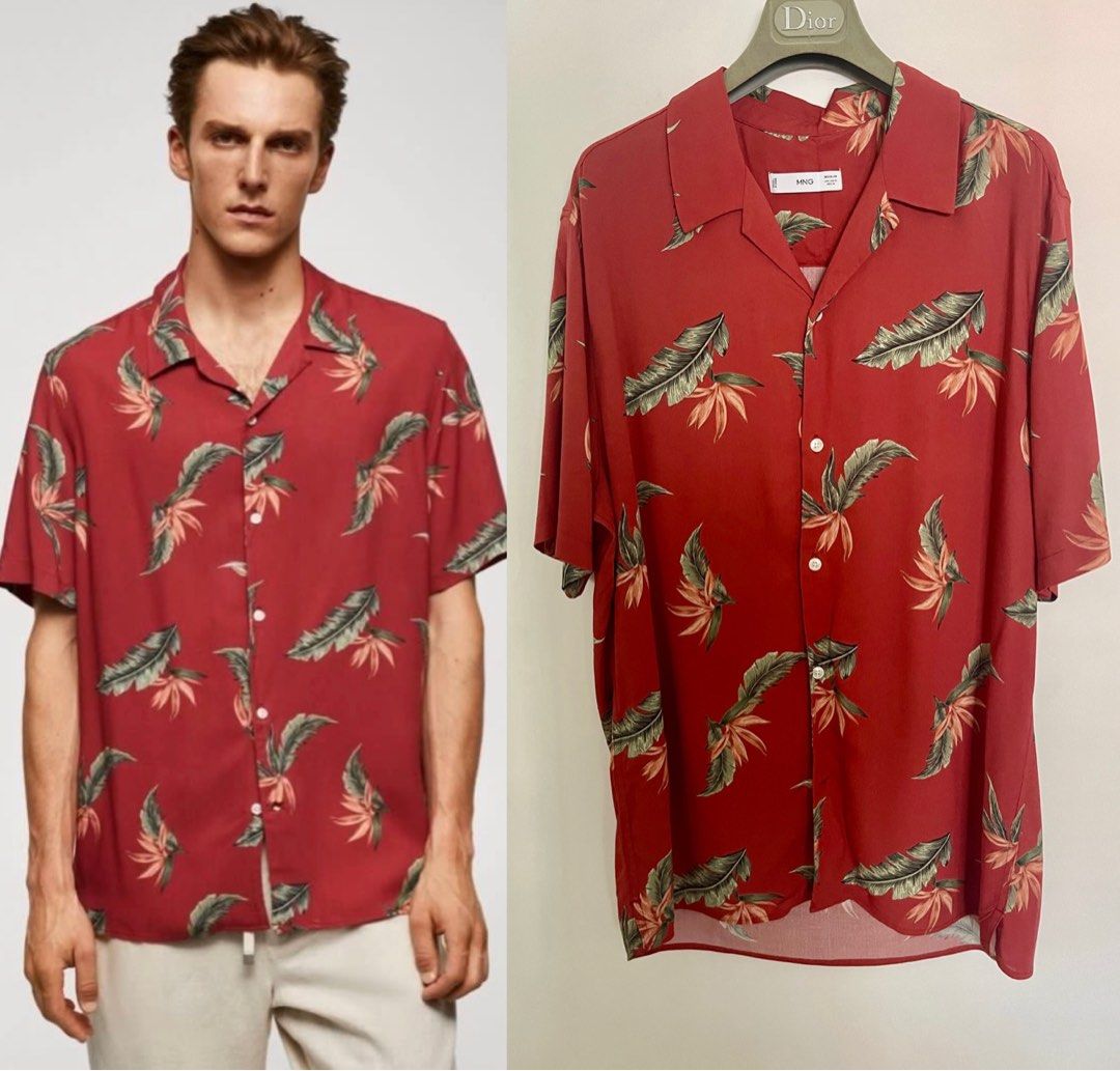 Mango camp collar shirt online