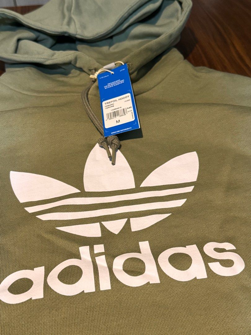 47 Adidas original logo hoodie green
