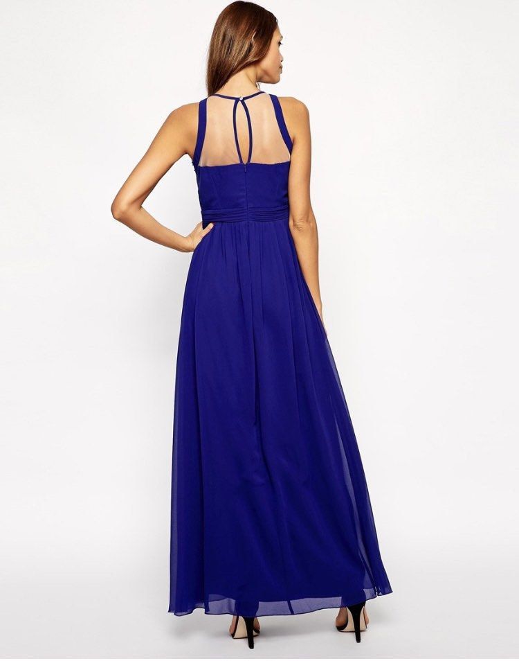 Little Mistress London Maxi Dress with Embellished Neck Women s Fashion Dresses Sets Dresses on Carousell