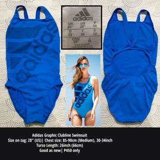 Adidas Graphic Clubline Swimsuit | Chest size: 85-90cm (Medium), 30-34inch