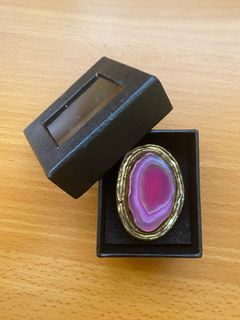 Agate Slice Cocktail Ring