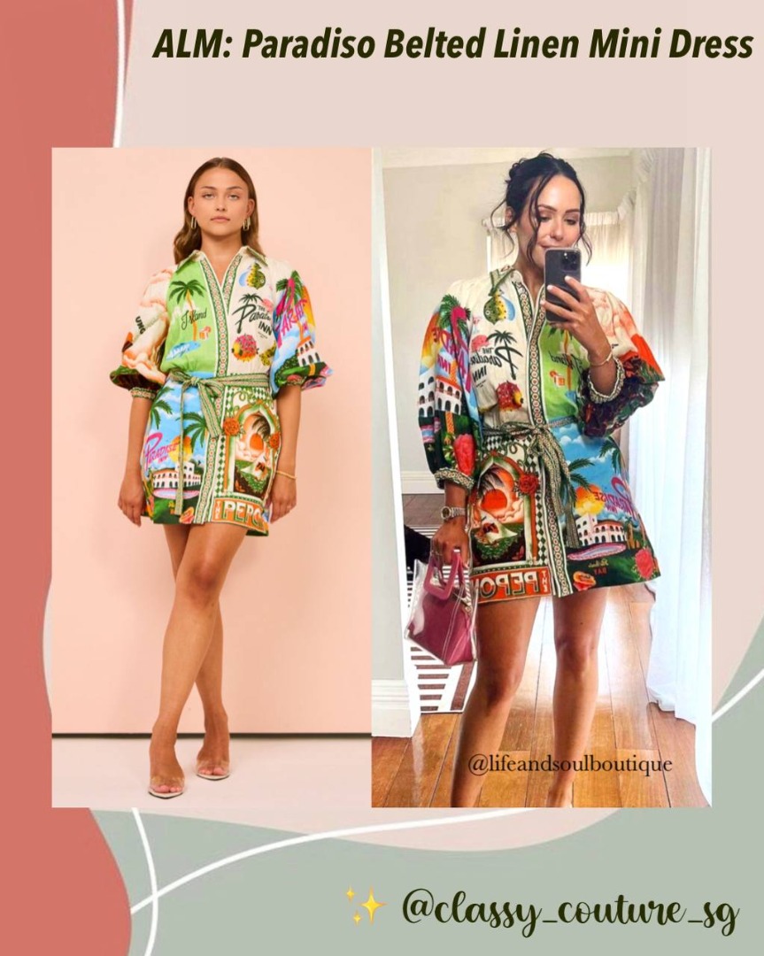 knee length dresses for ladies Alemais Paradiso Dress – Rent with Iz