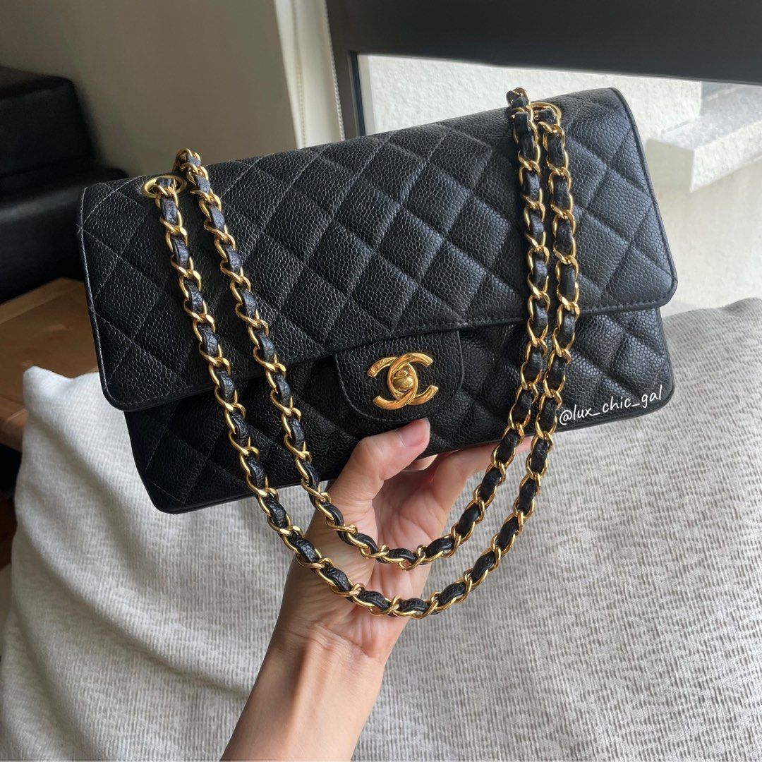 Chanel classic 10 caviar hotsell