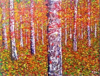 Autumn Season Acrylic Painting