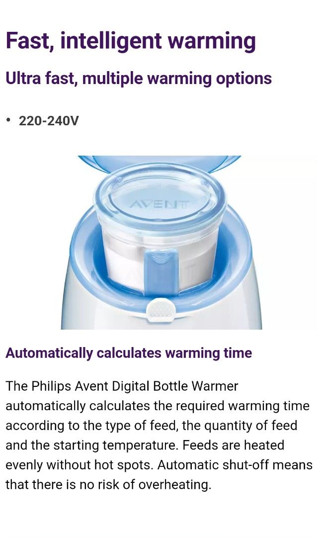 Avent Fast Bottle Philips Avent Bottle Warmer Instructions Scf260