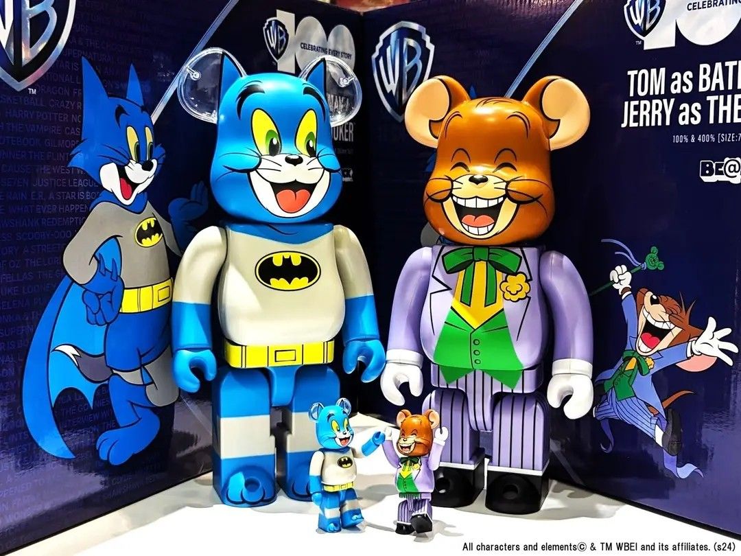 Tom & Jerry x Be@rbrick - Tom & Jerry Batman Joker 400% 100