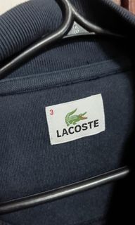 Black lacoste varsity jacket