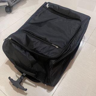Black trolley backpack travel handcarry