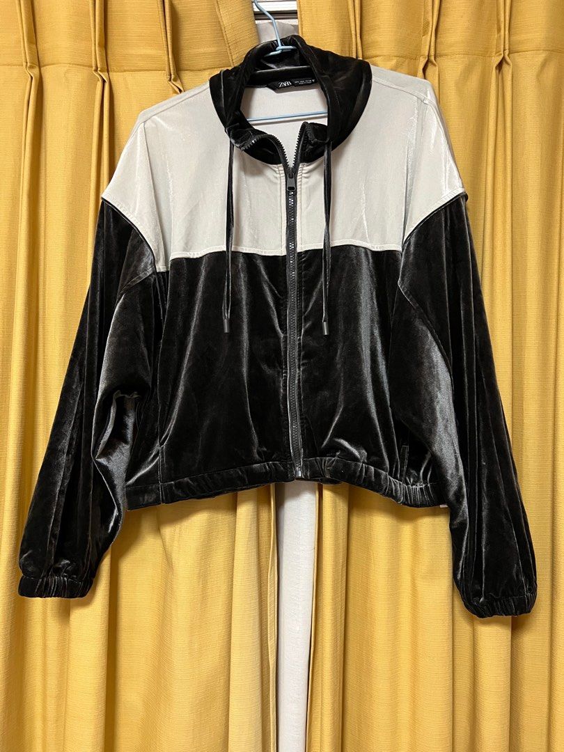 Zara velour jacket on sale