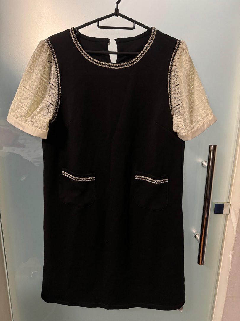 BNWT Joyeus shift dress with lace details Women s Fashion Dresses Sets Dresses on Carousell