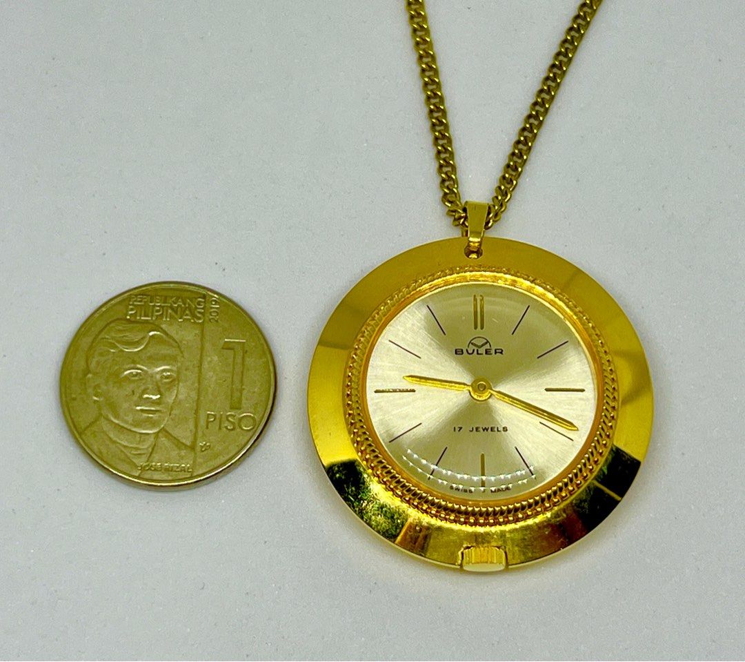 BULER Pendant Watch Gold gp Vintage Women s Fashion Jewelry Organizers Necklaces on Carousell