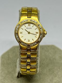 BULOVA Diamonds Vintage Gold(gp) Ladies Preloved watch