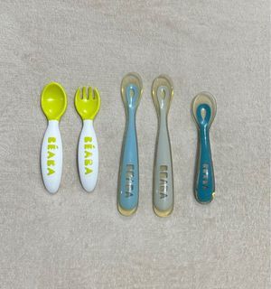 BUNDLE! Beaba Silicone Spoons (1st age & 2nd age)