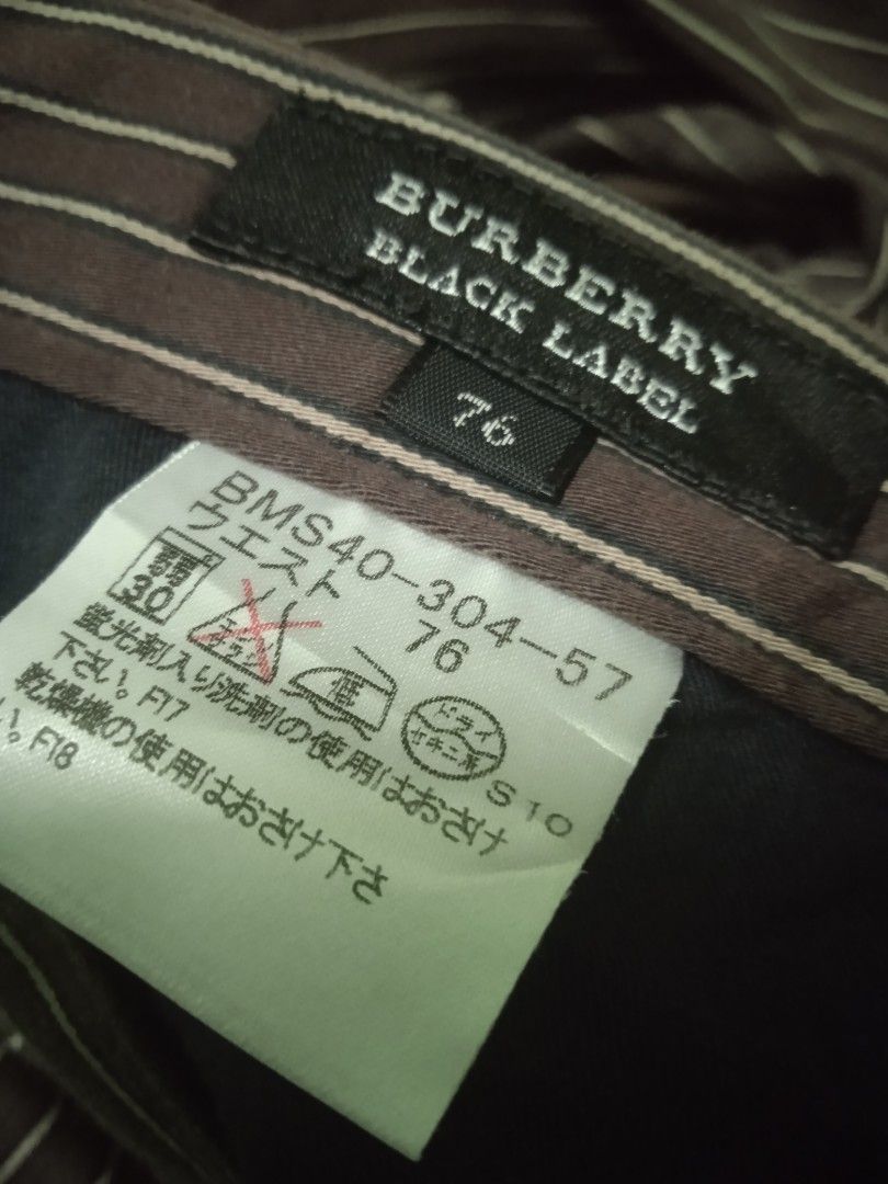 Burberry black label pants Men s Fashion Bottoms Trousers on Carousell