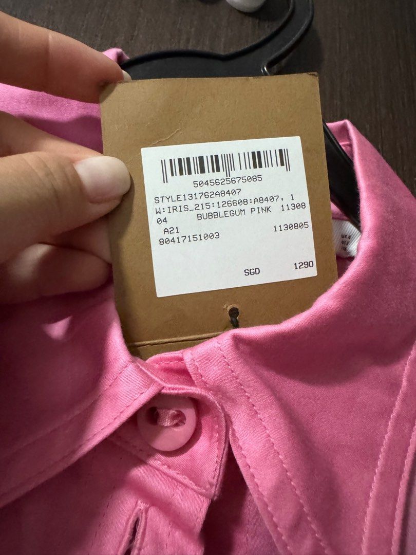 Camisa Burberry London Burberry Etiqueta 70 Burberry Xadrez Azul