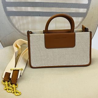 CHARLES & KEITH Mini Astra Canvas Tote Bag