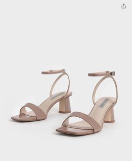 Charles and keith Nude heels size 35