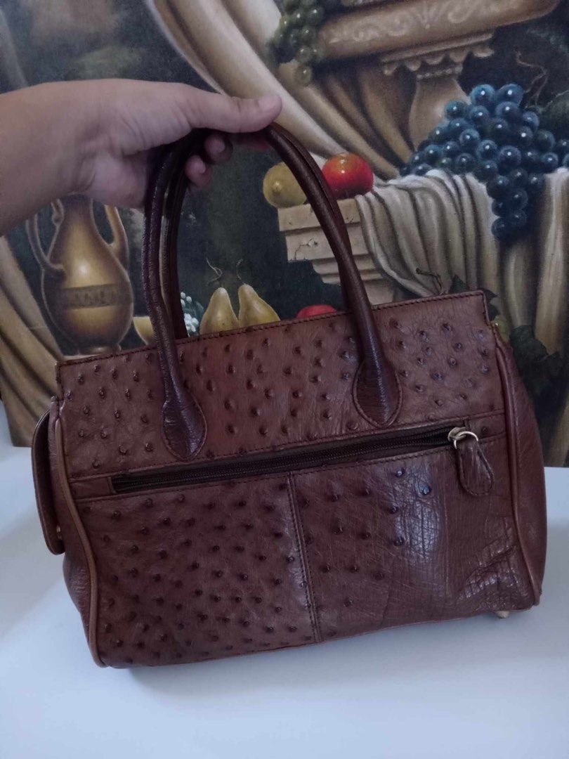 Christian Daniel Ostrich Birkin Style Bag (Category: Luxury Bags & Wallets) located in Muntinlupa City. Submitted by phbudgetluxuryfinds (Listing ID 1300270778, Image 2). Description: ✅You are buying an Authentic and rare ostrich bag 💯 ✅This bag was purchased from Japan ✅Excellent Condition ✅No damage Small and pretty balat na balat.