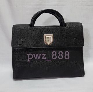 CHRISTIAN DIOR Black Leather Handbag