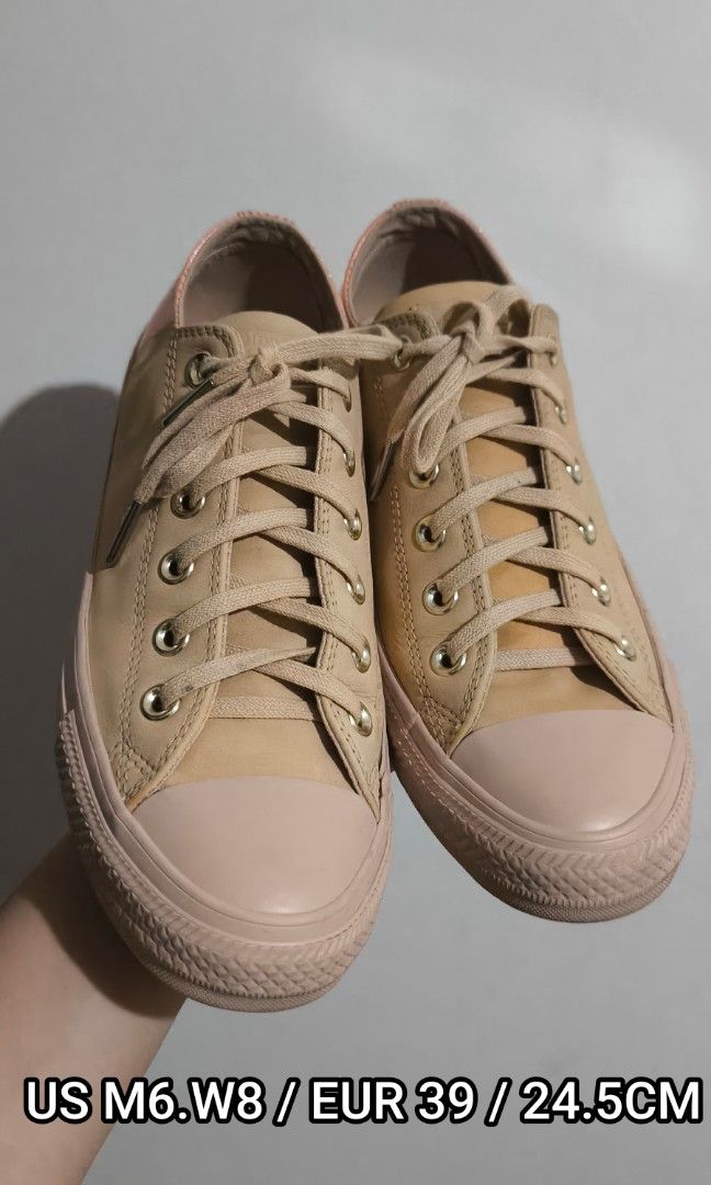 Converse CTAS OX 159530 Unisex Bio Beige Pale Coral Nubuck Shoes Women s Fashion Footwear Sneakers on Carousell