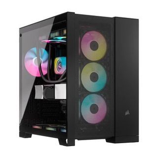 CORSAIR 6500D AIRFLOW TEMPERED GLASS ATX MID-TOWER DUAL CHAMBER PC CASE (BLACK)