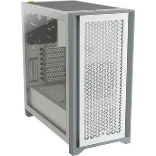 CORSAIR ICUE 4000D RGB AIRFLOW MID-TOWER ATX PC CASE (WHITE)