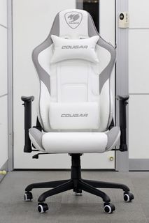 Cougar Armor Elite Gaming Chair Steel Base 2D-Armrest PVC-Leather – White