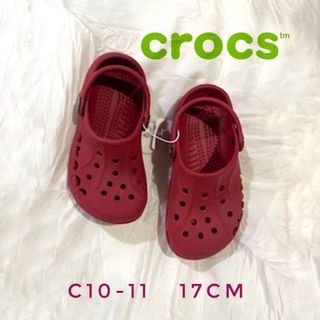 Crocs Red Slip-on Crocslite Clogs 17cm