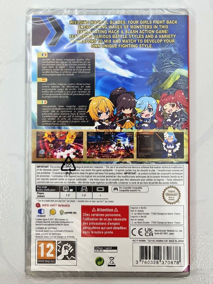 Croixleur Sigma *Brand New and Sealed* (Pegi 12 / Red Art Games / Action  Hack & Slash) Nintendo Switch Video Game, Video Gaming, Video Games,  Nintendo on Carousell