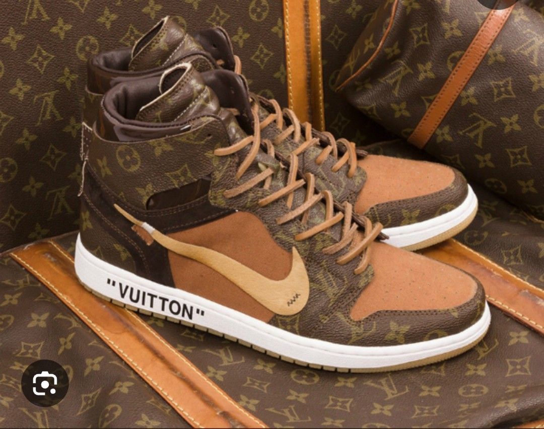 Custom Made Louis Vuitton LV Jordan 1 OFF White Carousell