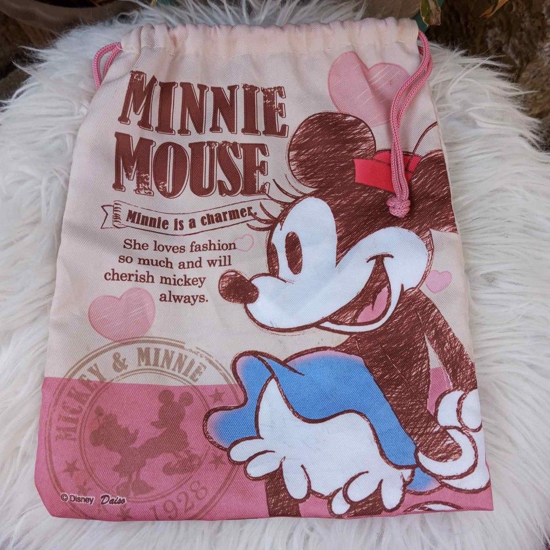 Minnie mouse drawstring bag best sale