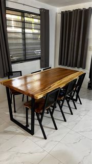 Dining Table 6-8 seater Solid Wood Dining Table and Chairs