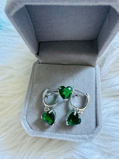 Emerald Ring and Earrings Set