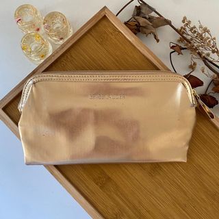 Estee Lauder Gold Makeup Pouch with Mirror