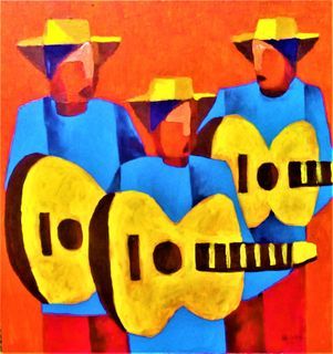 Folk Singers 2018   Acrylic Painting