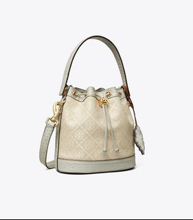 For Preorder: Tory Burch T Monogram Cloud Bucket Bags