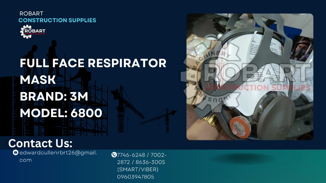 Full face respirator mask Brand: 3m Model: 6800, Commercial ...