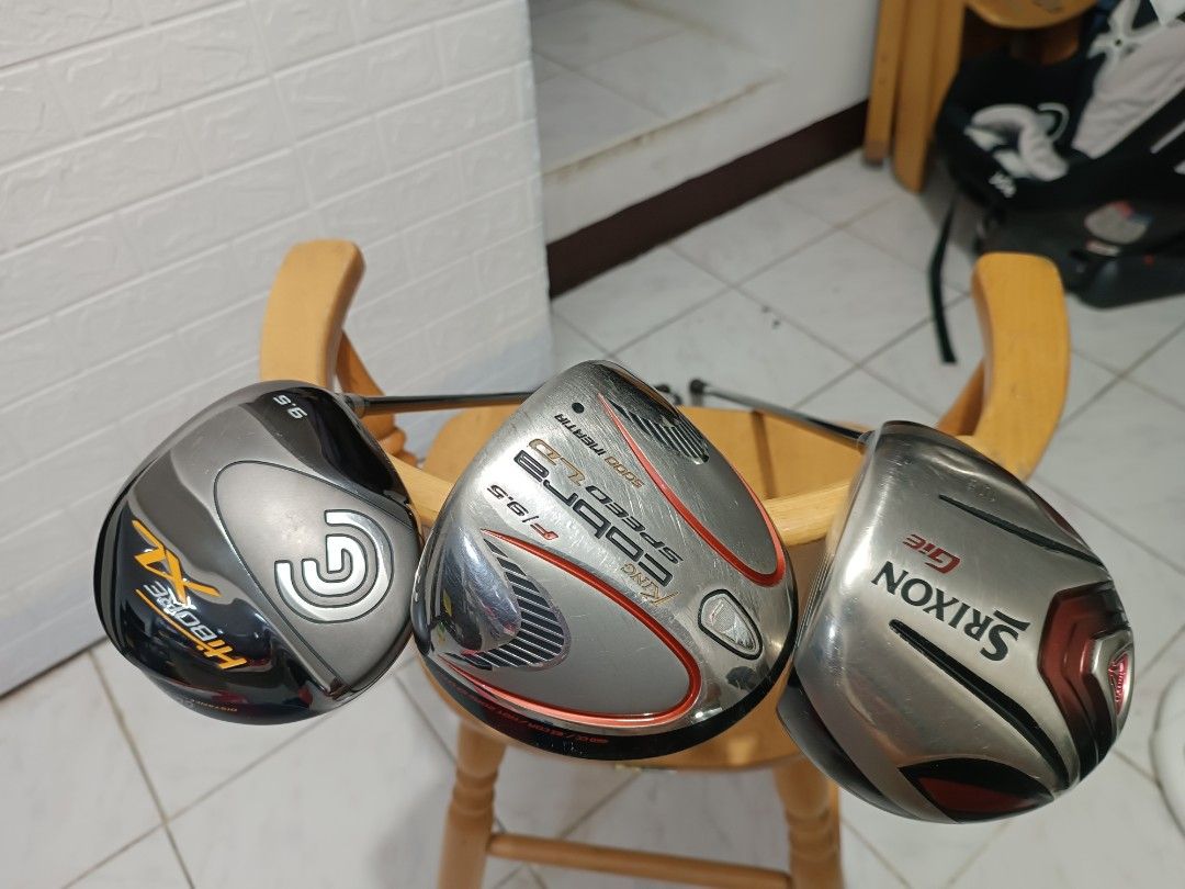 Golf driver (Category: Golf) located in Caloocan City. Submitted by ace2729 (Listing ID 1300407178, Image 1). Description: GOLF DRIVER CLEVELAND HI BORE XL 9.5⁰ 66g S FLEX king Cobra speed LD 9.5⁰ 60g S FLEX SRIXON GIE 10.5⁰ 61g R FLEX all are in good condition w/ cover 4K EACH LOCATION: PUNTURIN VALENZUELA WE SHIP NATIONWIDE, SF BUYER'S EXPENSE.